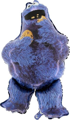 Toyland® Sesame Street Pack of 4 Jumbo Foil Balloons - Abby Cadabby, Big Bird, Cookie Monster & Elmo Characters - Kids Party Decorations in Kuwait