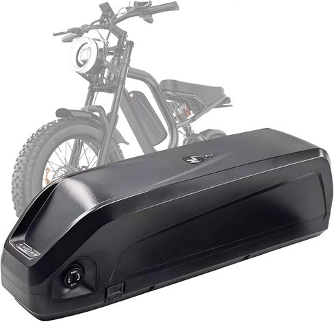 48V 20Ah Lithium Battery with 30A BMS, 5-Pin Base Connector, 2A Charger, Safety Lock, Indicator Light & USB Port, for 100-1000W Motors in Kuwait
