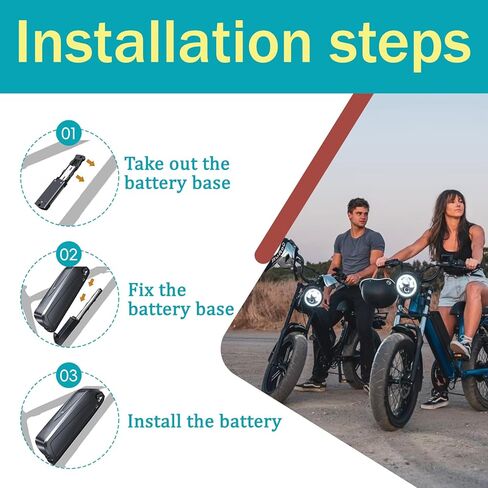 48V 20Ah Lithium Battery with 30A BMS, 5-Pin Base Connector, 2A Charger, Safety Lock, Indicator Light & USB Port, for 100-1000W Motors in Kuwait
