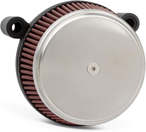 Arlen Ness 18-753 Big Sucker Stage I Air Filter Kit - Brushed Stainless - Red Filter in Kuwait