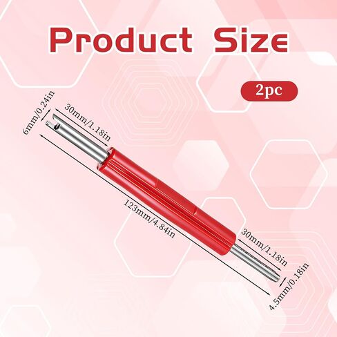 2 Pcs Valve Core Remover Tool Valve Core Repair Tool for Schrader and Presta Valves Mountain Bicycle and Road Bike in Kuwait