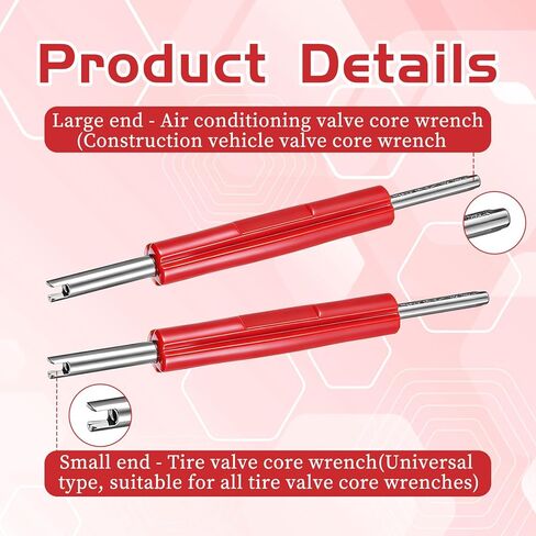 2 Pcs Valve Core Remover Tool Valve Core Repair Tool for Schrader and Presta Valves Mountain Bicycle and Road Bike in Kuwait
