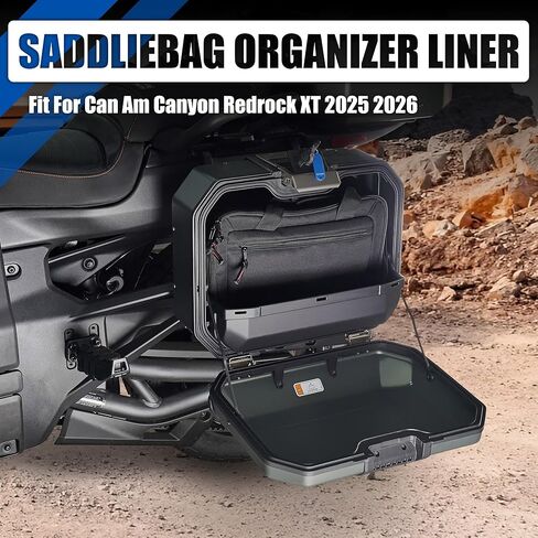 Saddlebag Organizer Cargo Bag for Can Am Canyon Redrock XT 2025 2026, Removable Luggage Storage Bag for Canyon Accessories in Saudi Arabia
