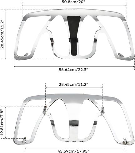 SLMOTO Powersports Luggage Racks, Motor Aluminum Trunk Luggage Rack Fit for Honda Goldwing GL1800 2001 2002 2003 2004 2005 2006 2007 2008 2009 2010 2011 2012 2013 2014 2015 2016 2017 in Saudi Arabia