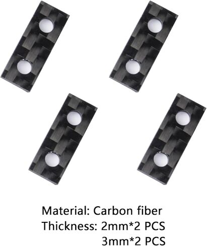 Carbon Fiber Servo Mount Spacer for Arrma 6S 1/8 Notorious Kraton Outcast Typhon Talion 1/7 Infraction Limitless Felony,ARA320574 Servo Spacer Saver Upgrades,Steering Mounting Shim Height Adjuster in Saudi Arabia