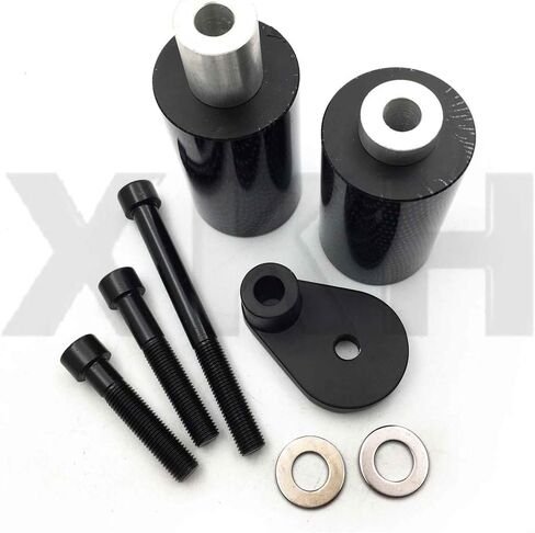 XKH- Motorcycle carbon No Cut Frame Slider Protector Compatible with 2001 2003 Suzuki Gsxr 600 2000 2003 Gsxr 750 N [B00Y7CDJB4] in Saudi Arabia