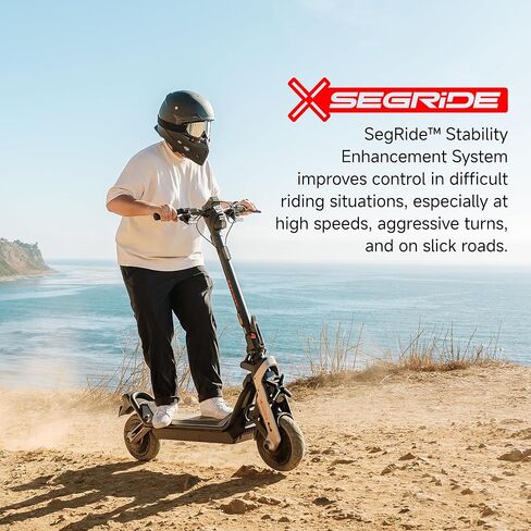 Segway SuperScooter GT3 Pro Electric Scooter, 50MPH Top Speed, 86-Mile Max Range, Dual Motor, 7000W Peak Power, Dual Hydraulic Suspension and Disc Brakes, UL-2272 2271 Certified in Saudi Arabia