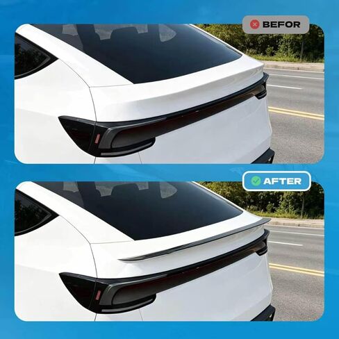 سبويلر لسيارة Tesla Model Y Juniper 2025-2026، جناح خلفي متوافق مع 2025 2026 Tesla Model Y، جناح صندوق السيارة بنمط OEM، ترقية المظهر الرياضي، أسود لامع in Kuwait
