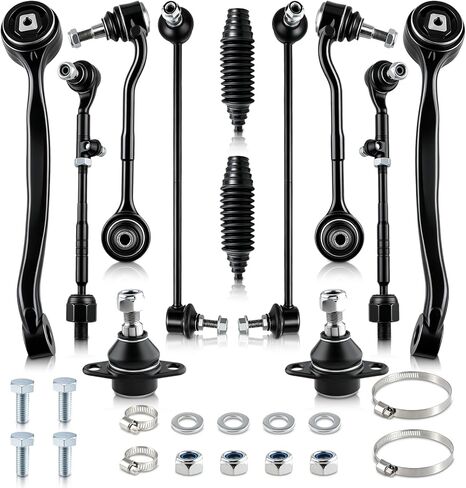 AUTOKAY Set of 12 Front Lower Control Arm Suspension Kit fit for BMW 3 Series 325xi 330xi 328xi 330Xi 335xi 328i xDrive 335i xDrive and X1 xDrive35i xDrive28i w/Ball Joint RE# CMS101105 CMS101106 in Saudi Arabia