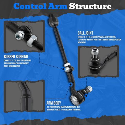 AUTOKAY Set of 12 Front Lower Control Arm Suspension Kit fit for BMW 3 Series 325xi 330xi 328xi 330Xi 335xi 328i xDrive 335i xDrive and X1 xDrive35i xDrive28i w/Ball Joint RE# CMS101105 CMS101106 in Saudi Arabia