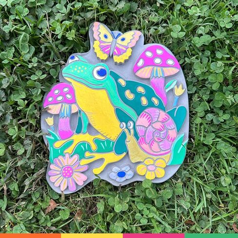 مجموعة أقلام التحديد ذات الخطوط الساطعة من Numbers Garden Stone Craft للأطفال من سن 8 سنوات فما فوق | فن حديقة على طراز الطلاء حسب الأرقام مع 12 قلم تلوين وقلم تحديد ذهبي وحجر زخرفي in Kuwait