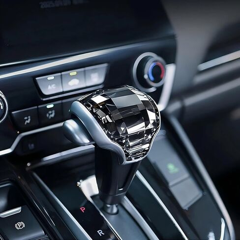 Crystal Gear Shift Knob Cover Trim for Honda CRV CR-V 2017-2022, Premium Crystal Car Interior Decoration Trim Accessories 1:1 OEM Fit in Saudi Arabia
