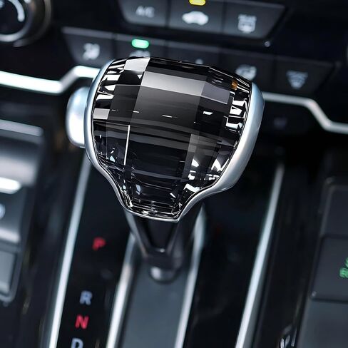 Crystal Gear Shift Knob Cover Trim for Honda CRV CR-V 2017-2022, Premium Crystal Car Interior Decoration Trim Accessories 1:1 OEM Fit in Saudi Arabia