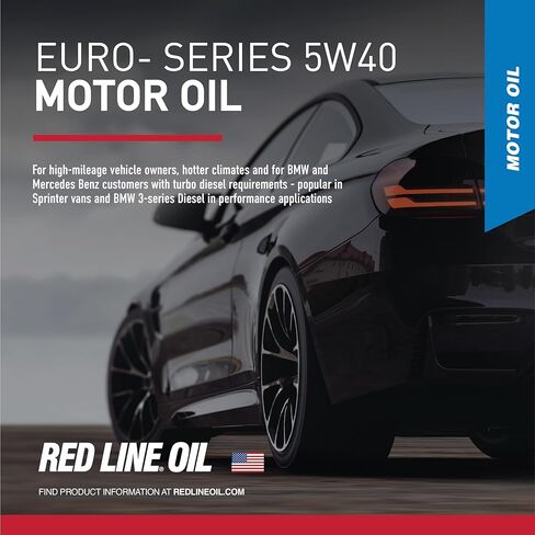 زيت محرك Red Line 12404 SAE 5W40 اصطناعي بالكامل من السلسلة الأوروبية - 1 كوارت in Saudi Arabia