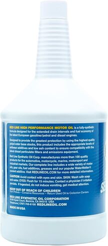 زيت محرك Red Line 12404 SAE 5W40 اصطناعي بالكامل من السلسلة الأوروبية - 1 كوارت in Saudi Arabia