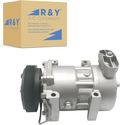 RYC Automotive Air Conditioning Compressor and A/C Clutch FG550-01 (Fits Dodge Dakota 2.5L 1996-2002; Fits Jeep Cherokee 2.5L, 4.0L 1997-2001; Fits Jeep Wrangler 2.5, 4.0L 1997-1999) in Kuwait