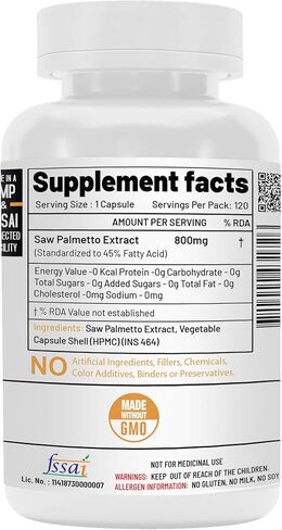 NutriJa Saw Palmetto Extract 800MG (60 Capsule) in Saudi Arabia