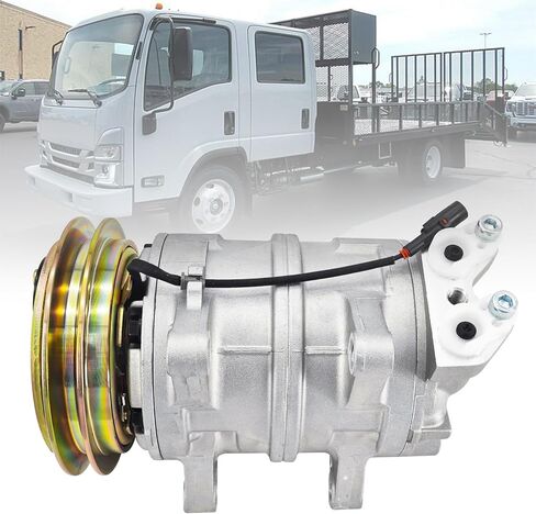 AC Compressor Compatible with Isuzu NPR NPR-HD NQR 4.8L L4 2001-2004, 8972513411 940-5218 506211-7770 506011-9611 506011-9610 8972513410 in Saudi Arabia
