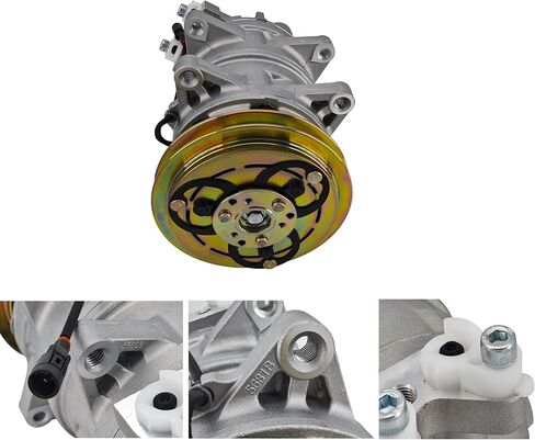 AC Compressor Compatible with Isuzu NPR NPR-HD NQR 4.8L L4 2001-2004, 8972513411 940-5218 506211-7770 506011-9611 506011-9610 8972513410 in Saudi Arabia