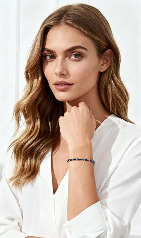Dainty Natural Stone Bracelet for Women Trendy Colorful Beaded Bracelet 14K Gold Plated Adjustable Slider Bracelets Jewelry in Saudi Arabia