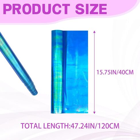 Automotive Universal Car Lamp Film 15.7 X 48inch Cuttable and Stretchability, Non-Marking Self-Adhesive Decals Car Decor, Car Headlight Taillight Fog Lamp Packaging Protective Film, Blue in Saudi Arabia
