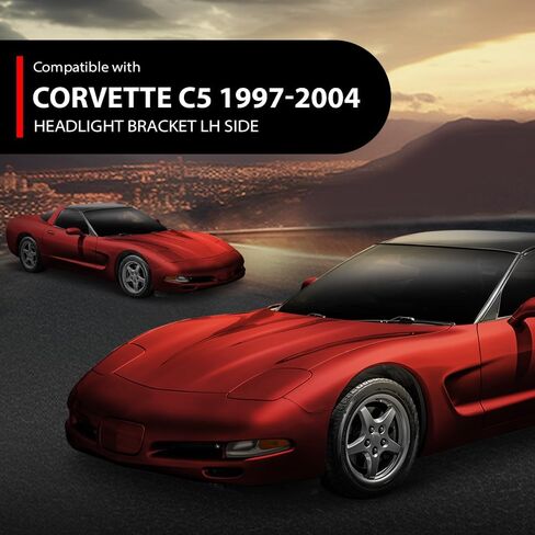 دعامة المصباح الأيسر متوافقة مع تشيفي كورفيت C5 1997-2004 16523679, 16523681 أسود in Kuwait