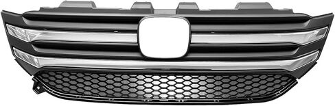 Front Upper Grille With Trim Molding Assembly Compatible with 2016 2017 2018 Pilot in Kuwait