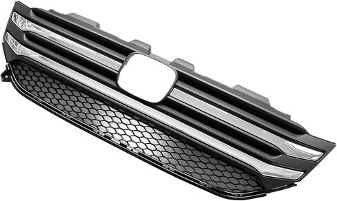 Front Upper Grille With Trim Molding Assembly Compatible with 2016 2017 2018 Pilot in Kuwait
