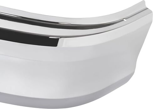 ALMULOO Front Bumper Corner Compatible with 2013-2021 Kenworth T680 with Bracket Replace for KEN08-0001CH-L Steel Chrome- Left Side in Kuwait