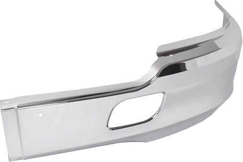 ALMULOO Front Bumper Corner Compatible with 2013-2021 Kenworth T680 with Bracket Replace for KEN08-0001CH-L Steel Chrome- Left Side in Kuwait