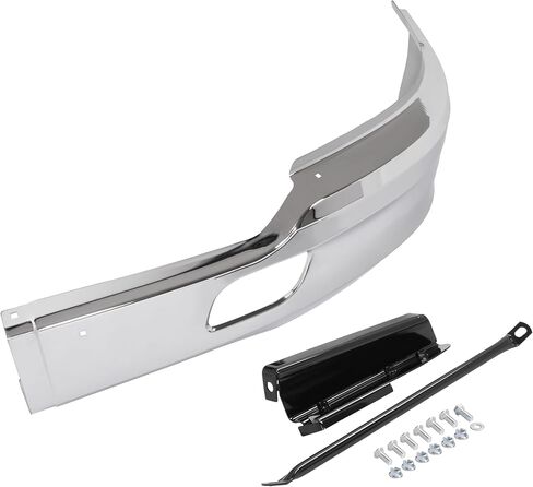 ALMULOO Front Bumper Corner Compatible with 2013-2021 Kenworth T680 with Bracket Replace for KEN08-0001CH-L Steel Chrome- Left Side in Kuwait