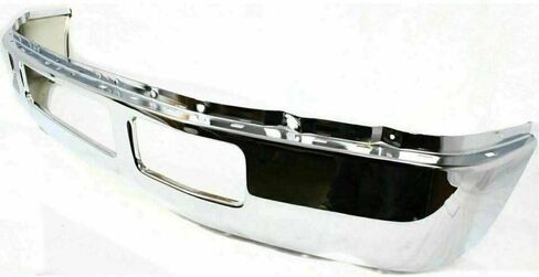 Front Bumper Chrome + Upper Cover Primed + Lower Valance Panel + Fillers + Fog Lights + Brackets & Outer Mounting Steel Right & Left Side Direct Replacement For 2005-2007 Ford F-250 F-350 in Saudi Arabia
