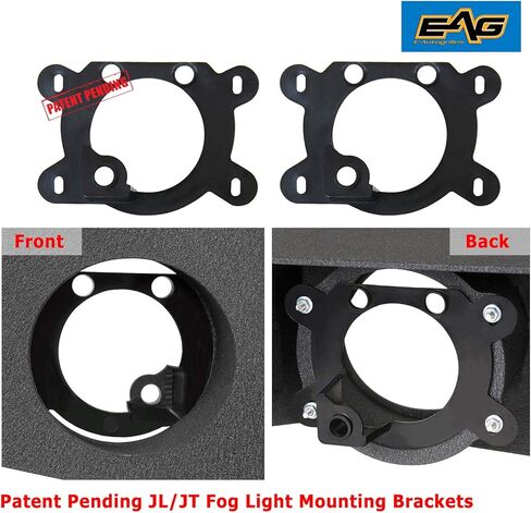 EAG Full Width Front Bumper with Fog Light Hole and Winch Plate Fit for 2020 2021 2022 Gladiator JT in Saudi Arabia
