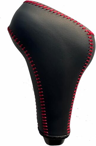 Custom Stitched Black Genuine Leather Gear Shift Knob Cover for Toyota 4Runner TRD Pro 2015-2024, Tundra 2015-2021, Sequoia TRD Pro 2018-2022 Interior Accessories in Saudi Arabia