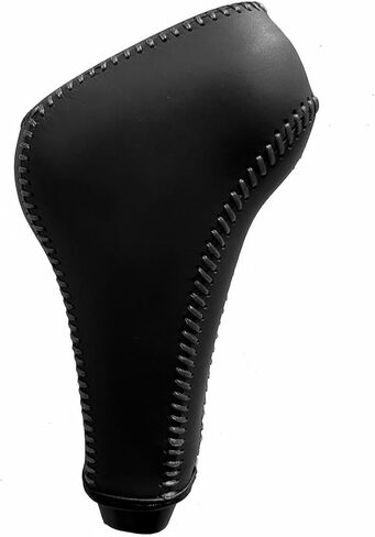 Custom Stitched Black Genuine Leather Gear Shift Knob Cover for Toyota 4Runner TRD Pro 2015-2024, Tundra 2015-2021, Sequoia TRD Pro 2018-2022 Interior Accessories in Saudi Arabia