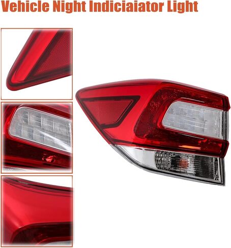 labwork Left Outer Rear Tail Light Replacement for Subaru Crosstrek 2018-2019 Subaru Impreza Hatchback Wagon 2017-2019 Rear Tail Lamp Assembly SU2804109 84201FL03A in Kuwait