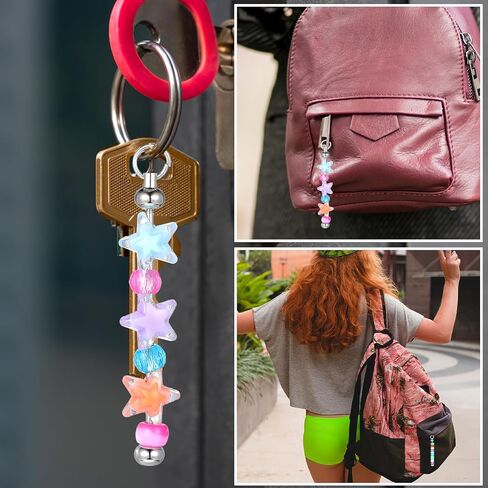 30pcs Keychain Bars for Beads, Keychain Bars for Beads, Detachable Beadable Keychains Bar Key Chain Making Accessories for Craft Project Pendant in Saudi Arabia