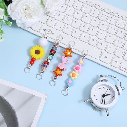 30pcs Keychain Bars for Beads, Keychain Bars for Beads, Detachable Beadable Keychains Bar Key Chain Making Accessories for Craft Project Pendant in Saudi Arabia