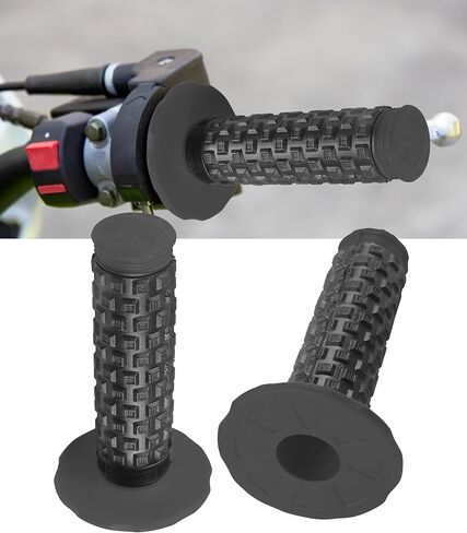 Dirt Bike Grips,Car Accessories Universal 7/8" Motorcycle Grips,Rubber Anti-Slip Throttle Bar Grip,Suitable for CRF50 CRF70 CRF80 XR50 XR100R CRF125 CRF100 CRF150F CRF230F (Gray) in Saudi Arabia