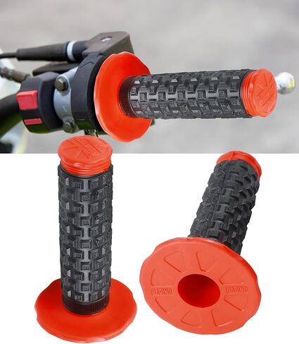 Dirt Bike Grips,Car Accessories Universal 7/8" Motorcycle Grips,Rubber Anti-Slip Throttle Bar Grip,Suitable for CRF50 CRF70 CRF80 XR50 XR100R CRF125 CRF100 CRF150F CRF230F (Gray) in Saudi Arabia