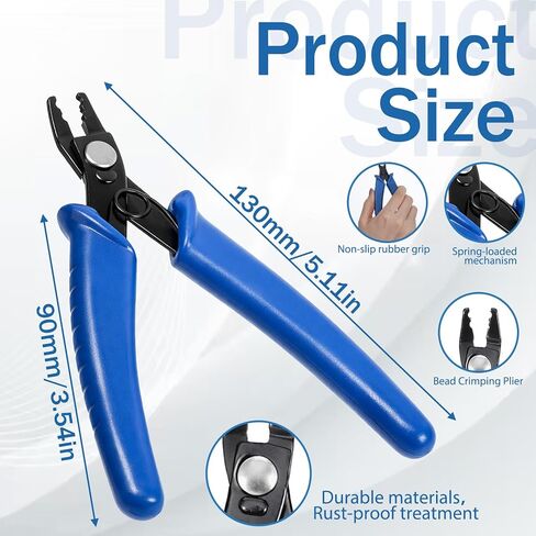 Bead Crimping Pliers Bead Crimper Tool Jewelry Pliers for Jewelry Making Beading DIY Craft in Kuwait
