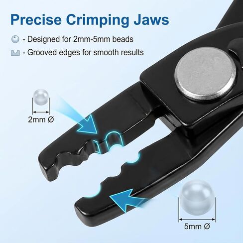 Bead Crimping Pliers Bead Crimper Tool Jewelry Pliers for Jewelry Making Beading DIY Craft in Kuwait