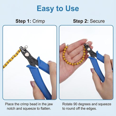 Bead Crimping Pliers Bead Crimper Tool Jewelry Pliers for Jewelry Making Beading DIY Craft in Kuwait
