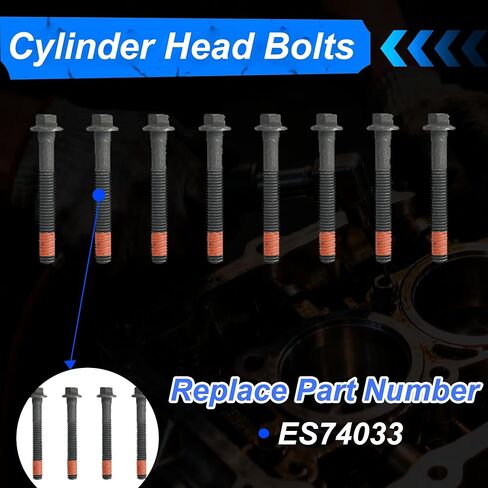 3.8 Full Head Gasket Set w/Cylinder Head Bolt Fit for Buick Chevrolet Pontiac Bonneville Impala Monte Carlo Oldsmobile Regal 3.8L 1996-2004 V6 HS9917PT-3 ES74033 in Saudi Arabia