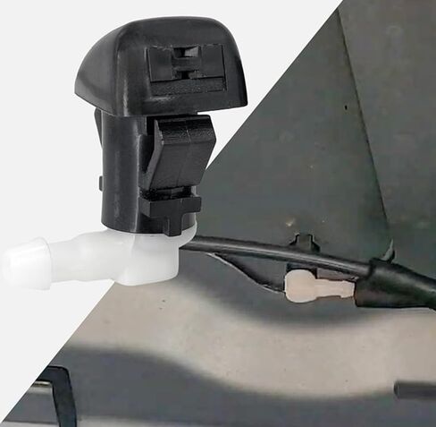 Windshield Washer Nozzles Kit compatible with Dodge Dart 2012-2016, Chrysler 200 2015-2017, Chevy Colorado 2015-2022, GMC Canyon, Front Wiper Spray Jet Kit, Replaces 68081370AB in Saudi Arabia