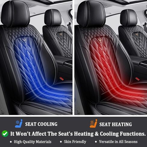 Car Seat Covers Full Set for Dodge Challenger 2008-2023, Anti-Slip Full Coverage Car Seat Covers, Waterproof Nappa Leather Car Seat Cover Sets(5 Seats/Black) in Saudi Arabia