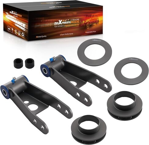طقم تسوية الرفع الأمامي والخلفي 2.5 بوصة من maxpeedingrods لدودج داكوتا 1987-2004 2WD، لدودج دورانجو 1998-2003 2WD in Kuwait