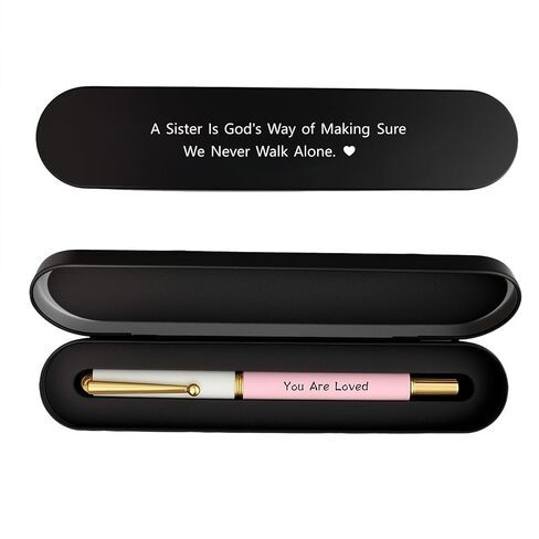 Sister Gift Pen - You Are Loved Engraved Pen, Religious Inspirational Gift for Sister Women Birthday Christmas in Saudi Arabia