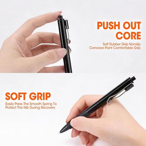 AZEN 100 Pack Gel Pens, Black Ink Pen Bulk, Retractable Medium Point 0.7mm, Smooth Writing and Comfortable Grip for Journaling Note Taking Office School Home Work in Saudi Arabia