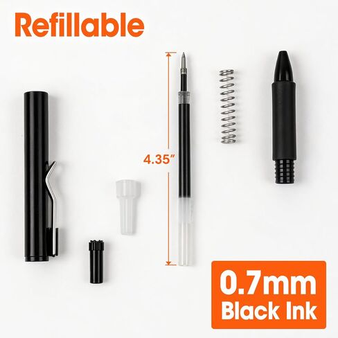 AZEN 100 Pack Gel Pens, Black Ink Pen Bulk, Retractable Medium Point 0.7mm, Smooth Writing and Comfortable Grip for Journaling Note Taking Office School Home Work in Saudi Arabia
